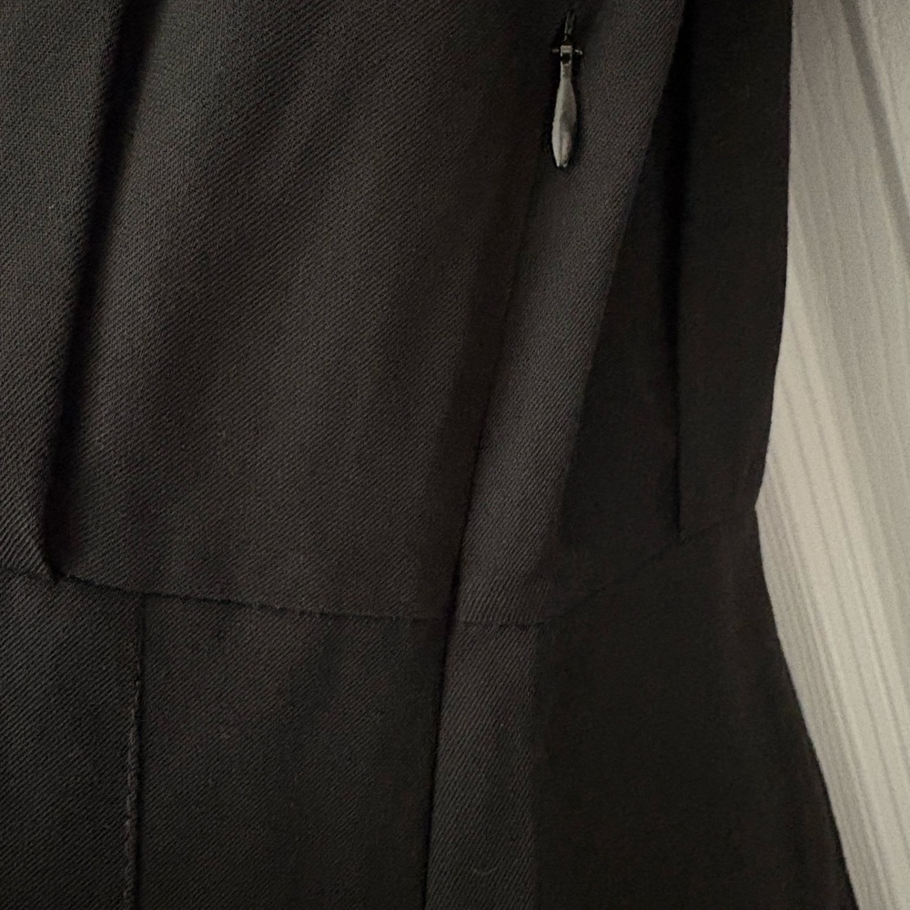 NWT Massimo Dutti Black Long-Sleeve Maxi Dress with Button Detailing. - Picture 4 of 12